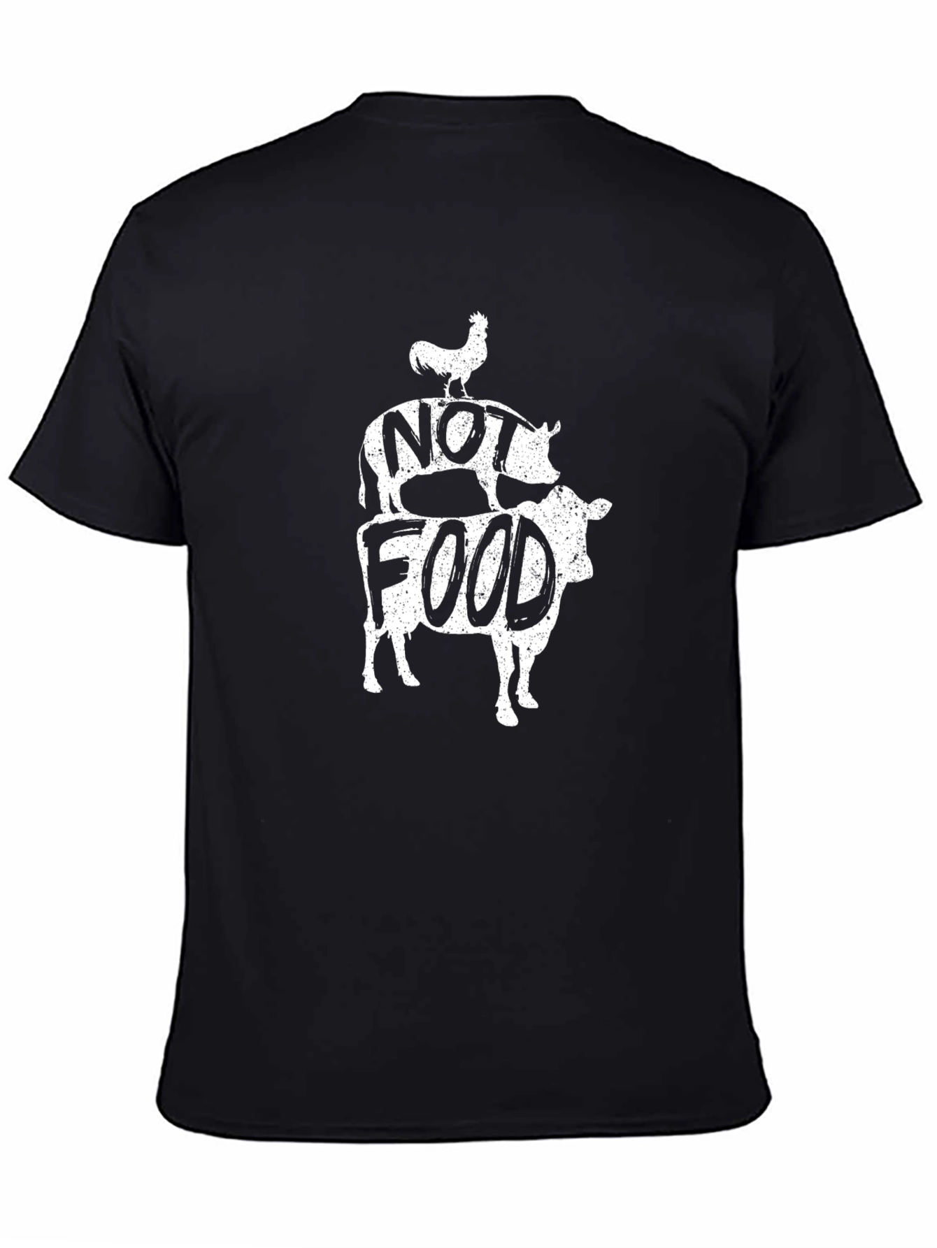 Vegan Not Food Tee - Black Graphic T-Shirt