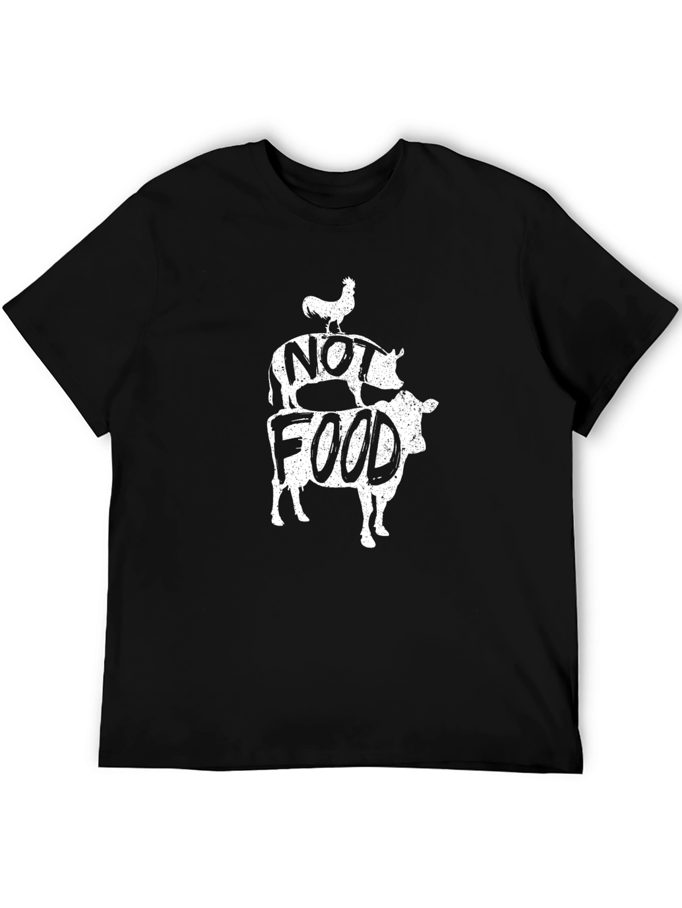 Vegan Not Food Tee - Black Graphic T-Shirt