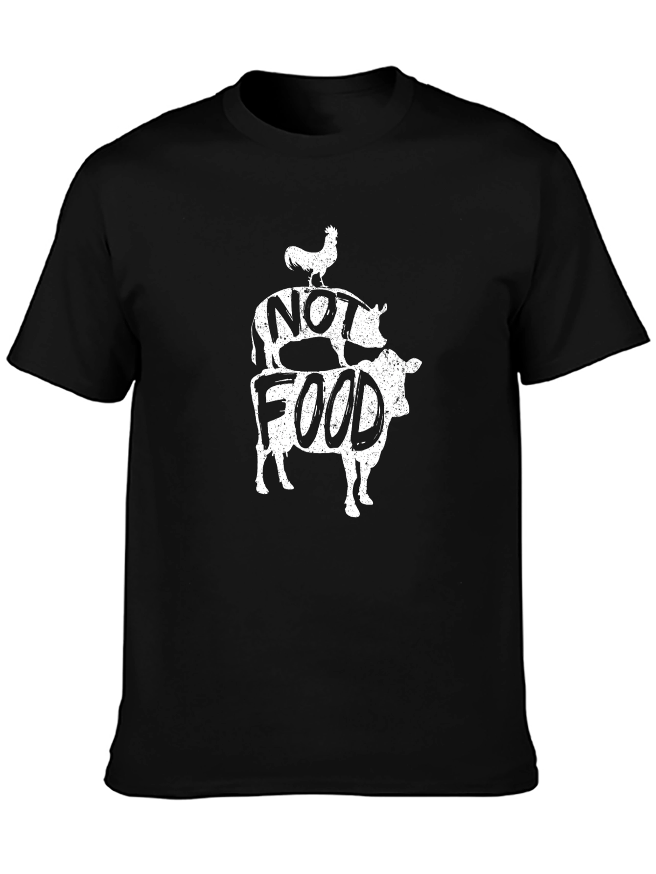 Vegan Not Food Tee - Black Graphic T-Shirt