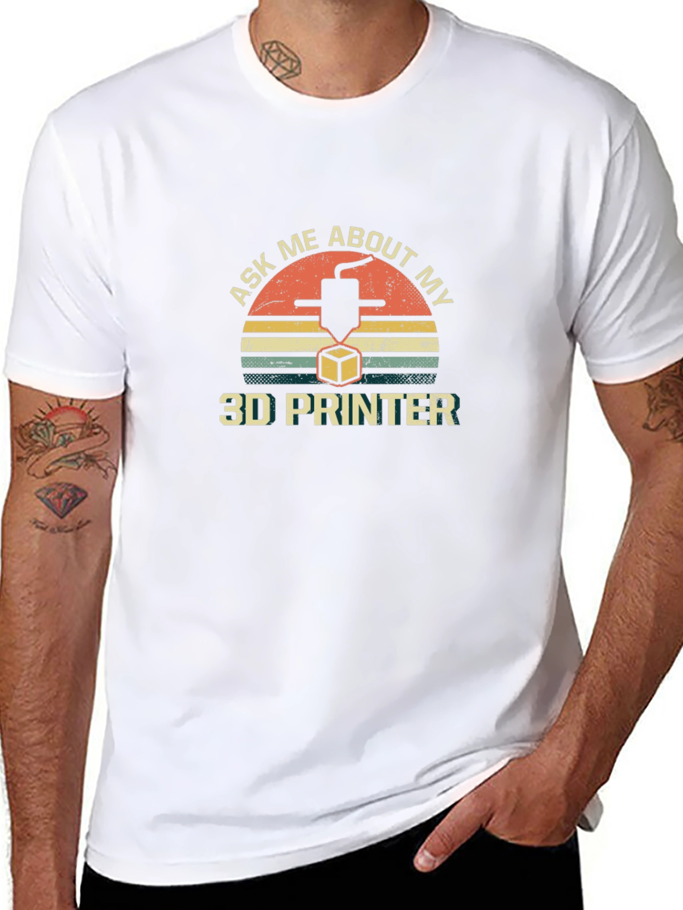 Ask Me About My 3D Printer T-Shirt