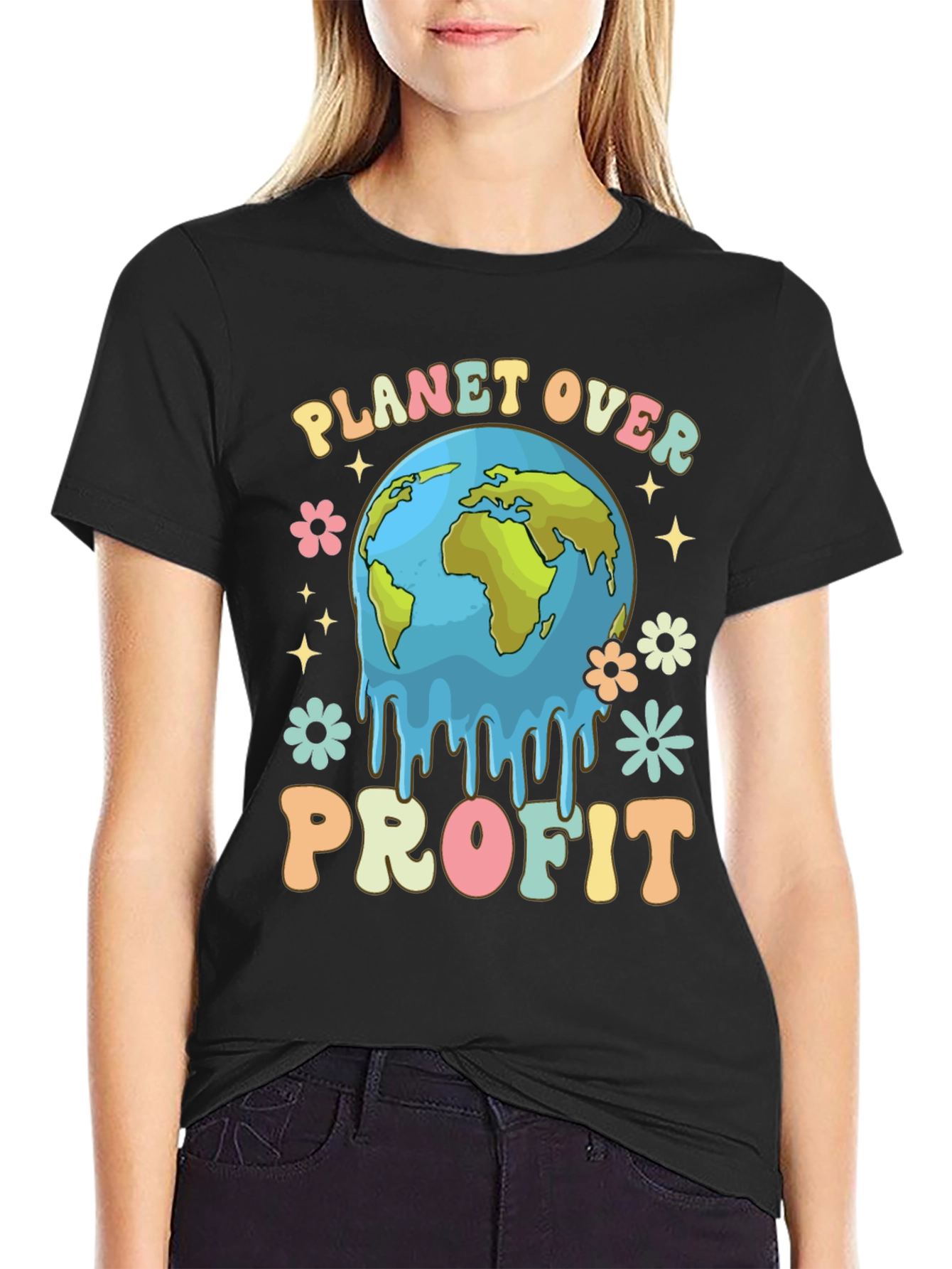 Planet Over Profit Tee - Earth Day Apparel