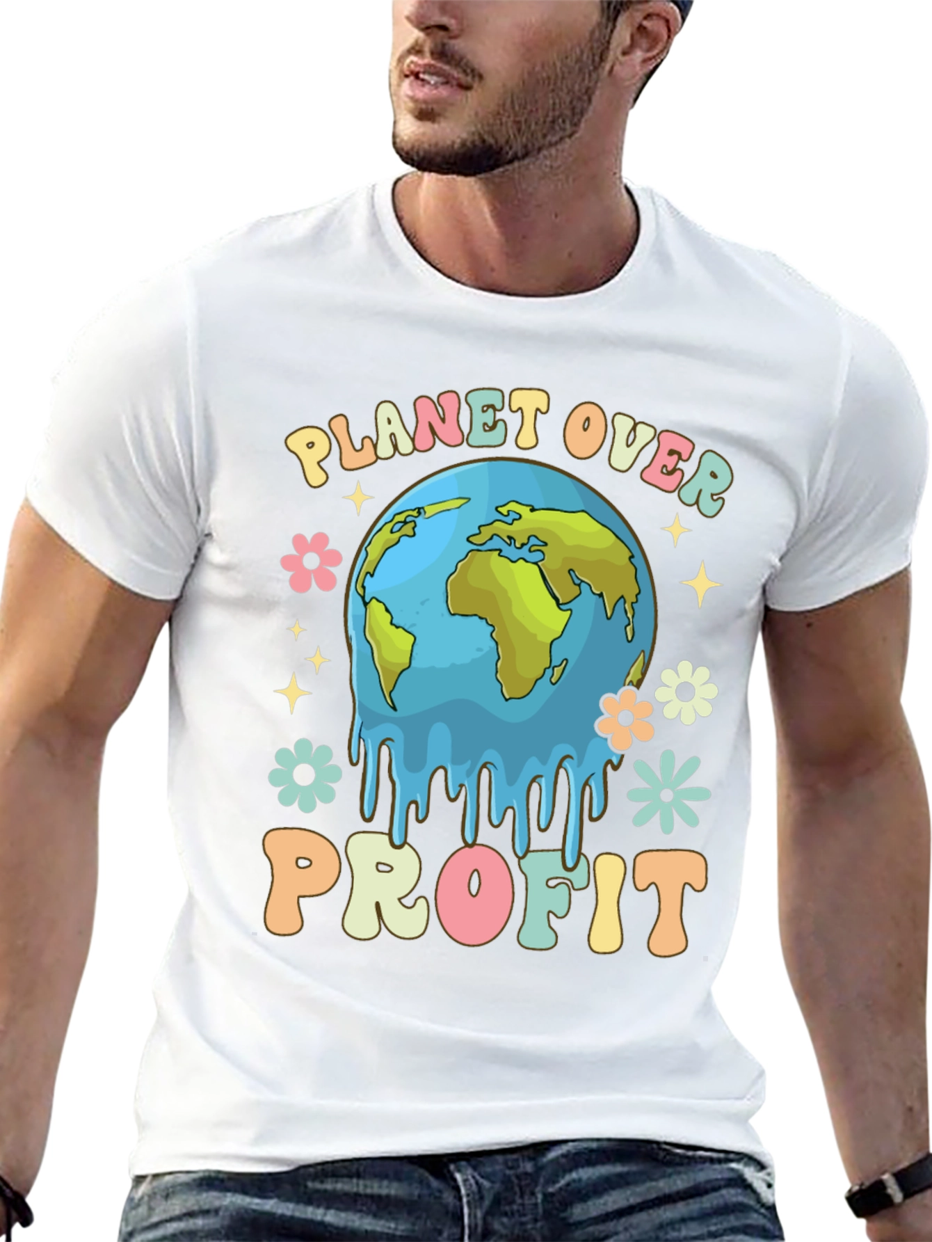 Planet Over Profit Tee - Earth Day Apparel