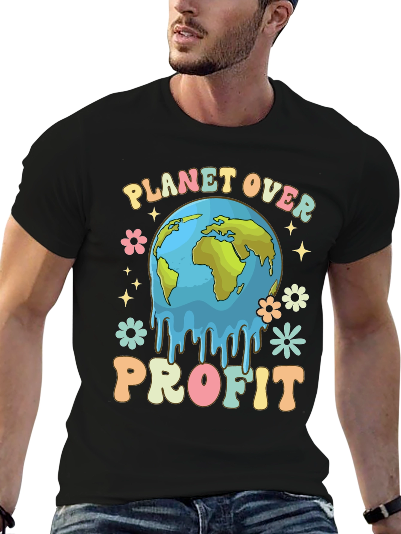 Planet Over Profit Tee - Earth Day Apparel