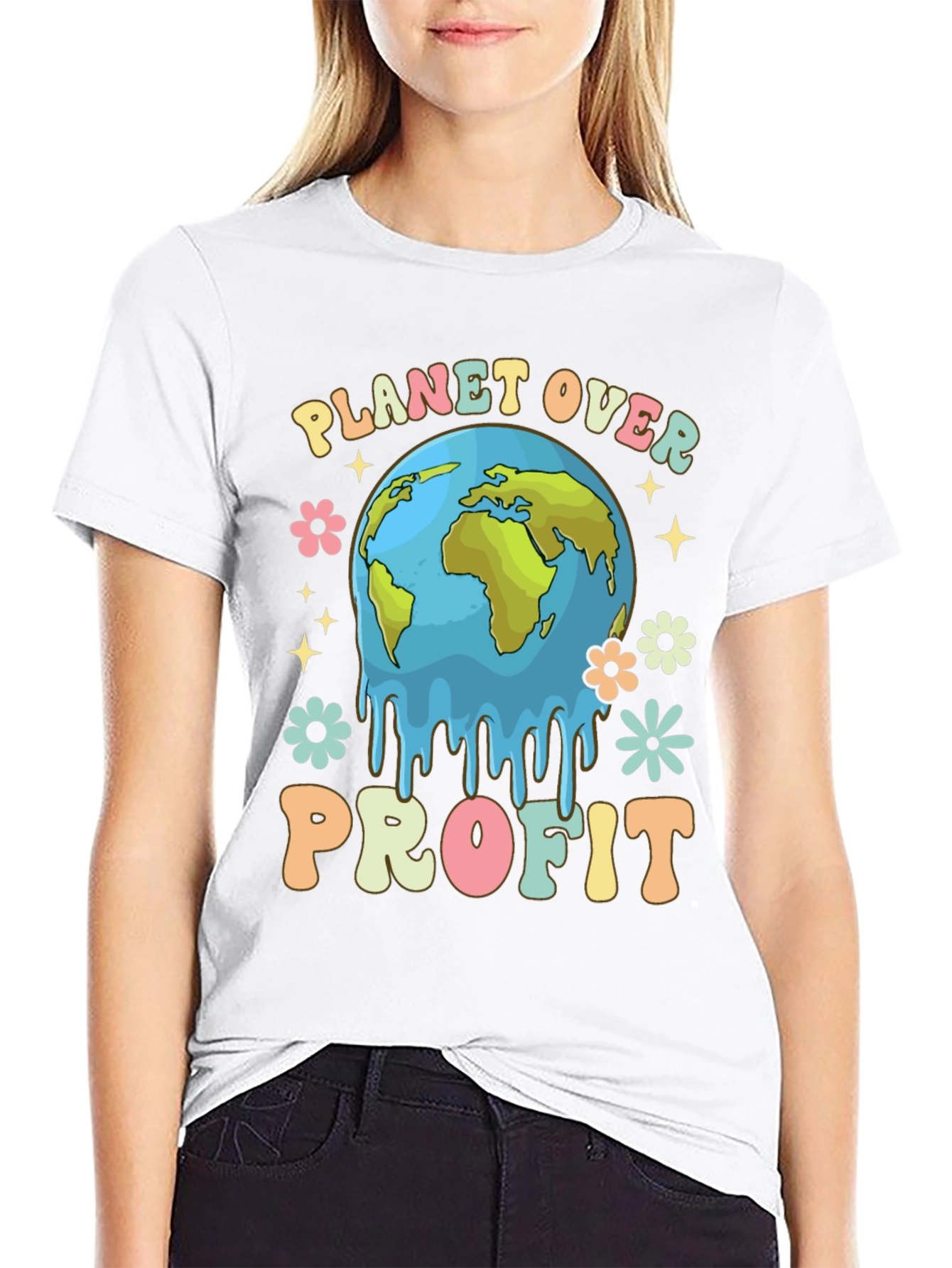 Planet Over Profit Tee - Earth Day Apparel