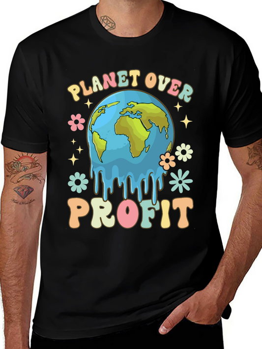 Planet Over Profit Tee - Earth Day Apparel