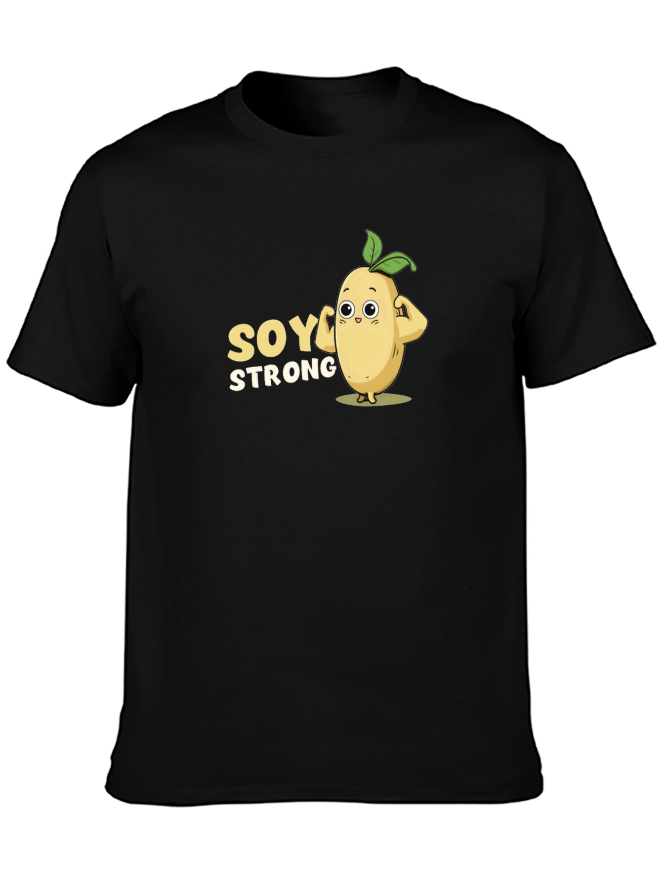 Soy Strong Graphic T-Shirt - Black