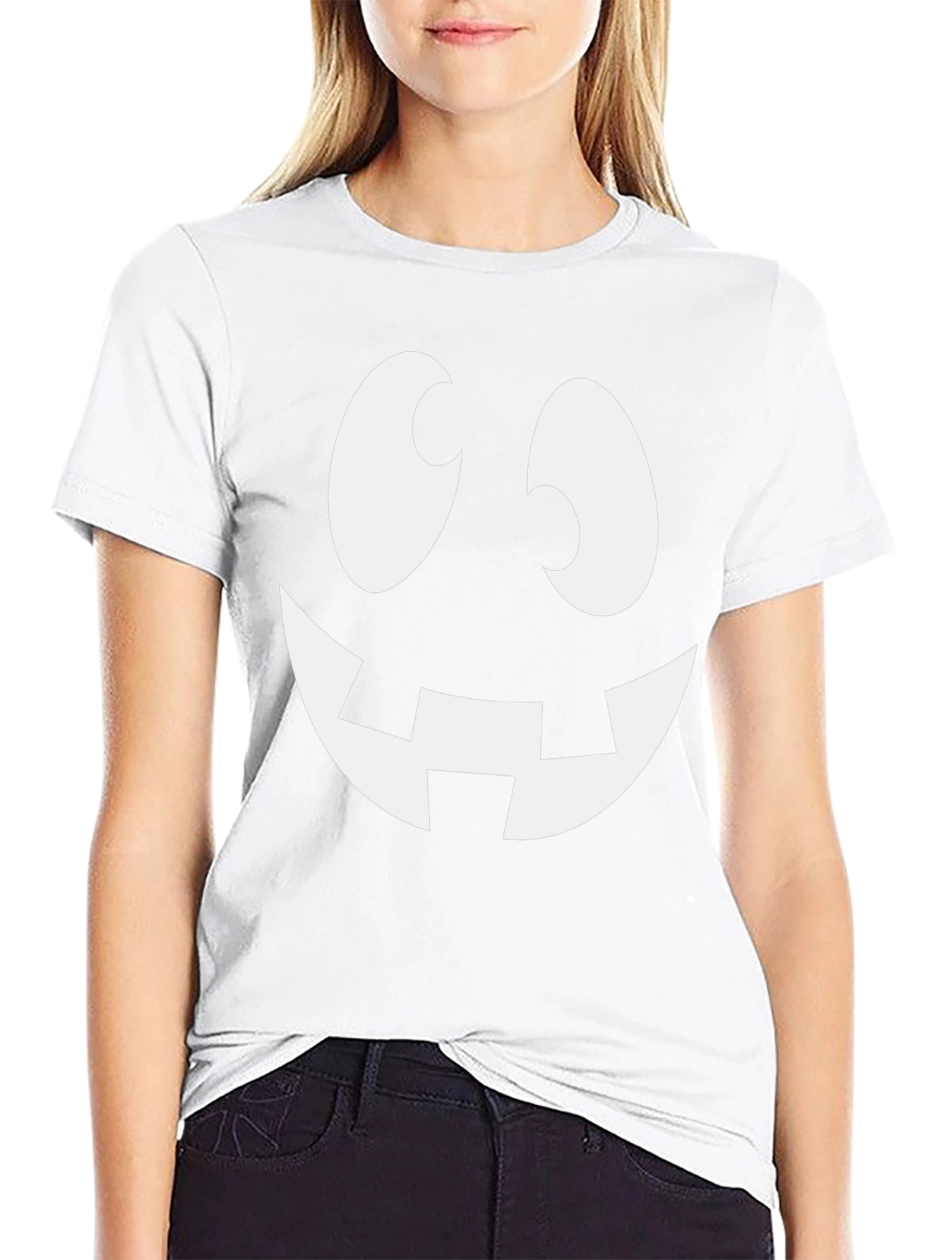 Spooky Smile Halloween T-Shirt - Black