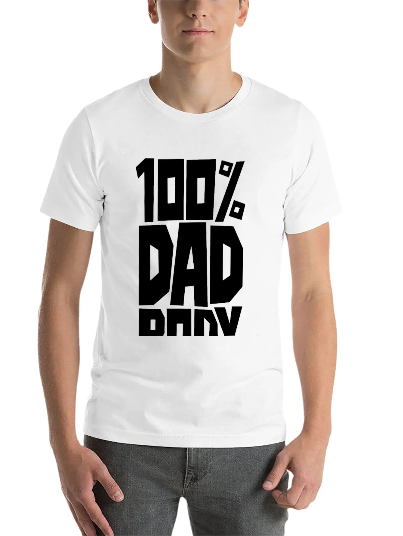 100 Dad Body Modern Fit Casual T-Shirt – Clean And Versatile Design