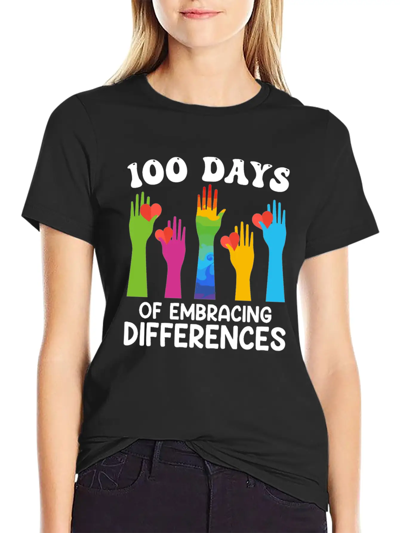 100 Days Of Embracing Differences Soft Cotton Short Sleeve Tee – Unisex Wardrobe Staple