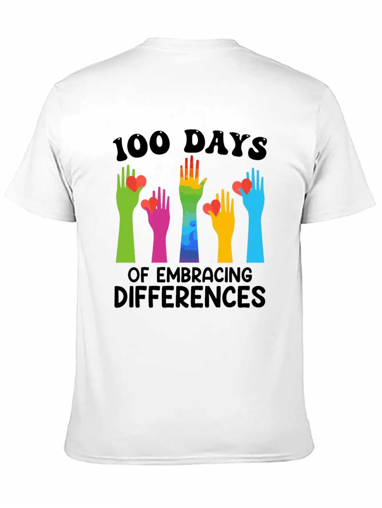 100 Days Of Embracing Differences Soft Cotton Short Sleeve Tee – Unisex Wardrobe Staple