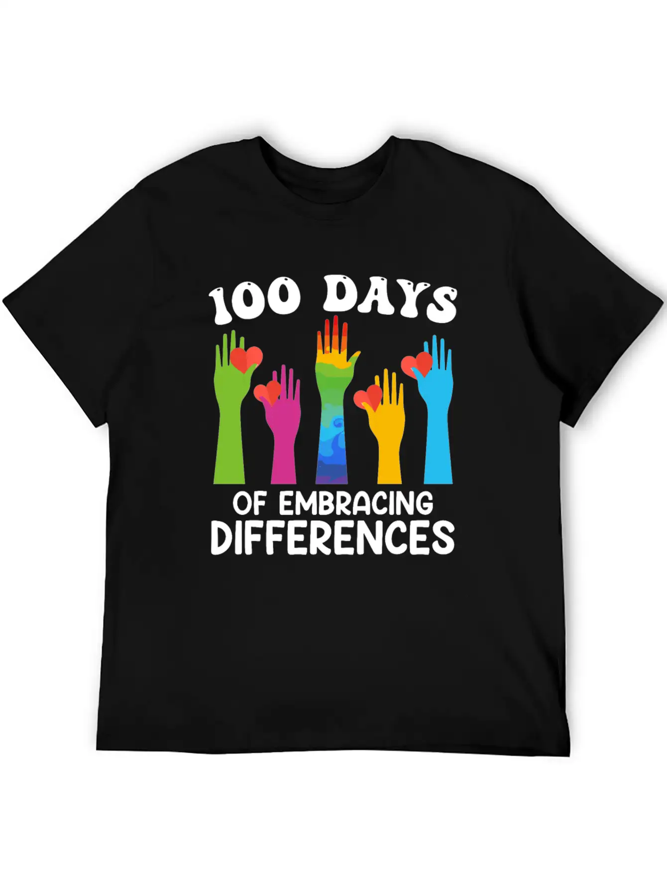 100 Days Of Embracing Differences Soft Cotton Short Sleeve Tee – Unisex Wardrobe Staple