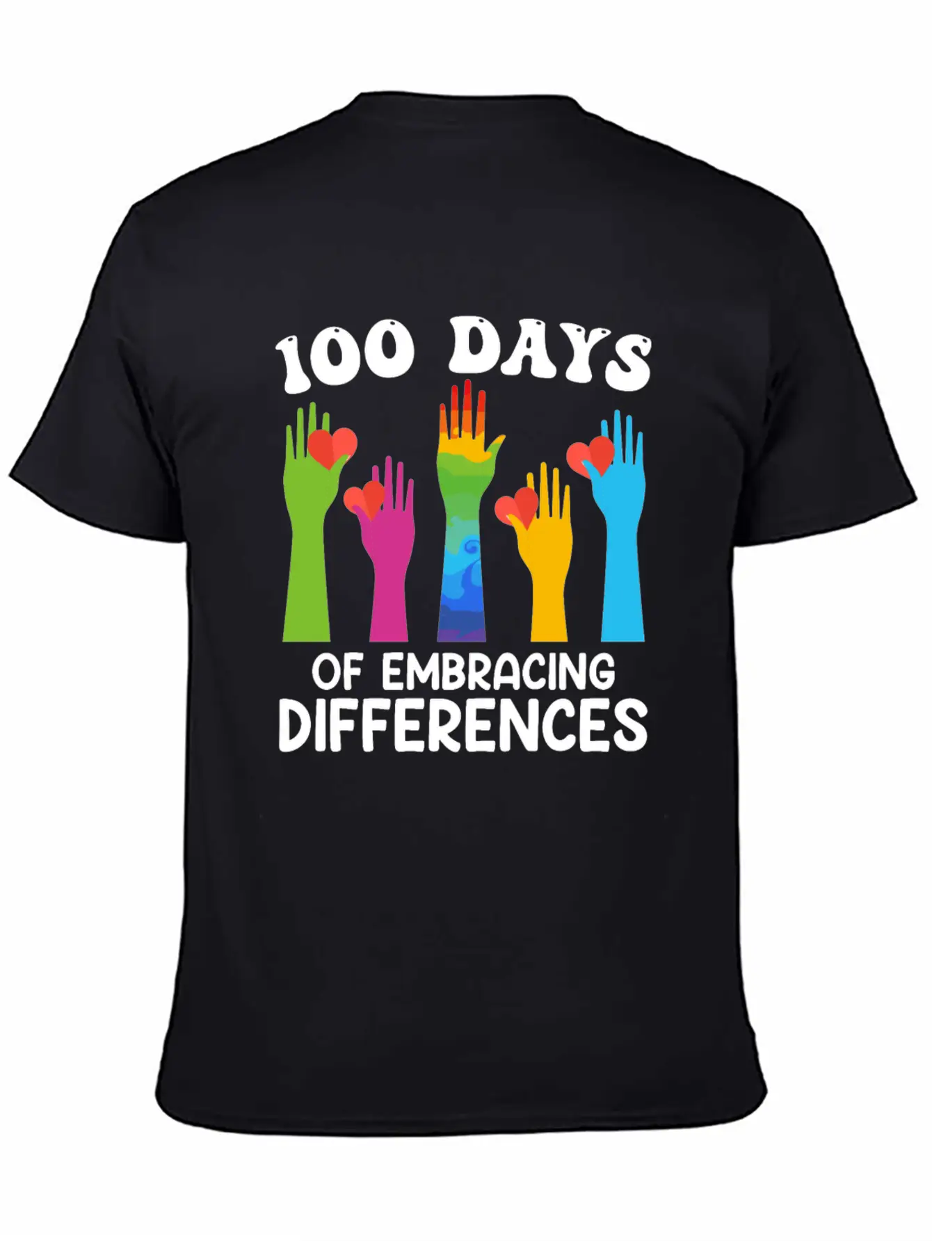 100 Days Of Embracing Differences Soft Cotton Short Sleeve Tee – Unisex Wardrobe Staple