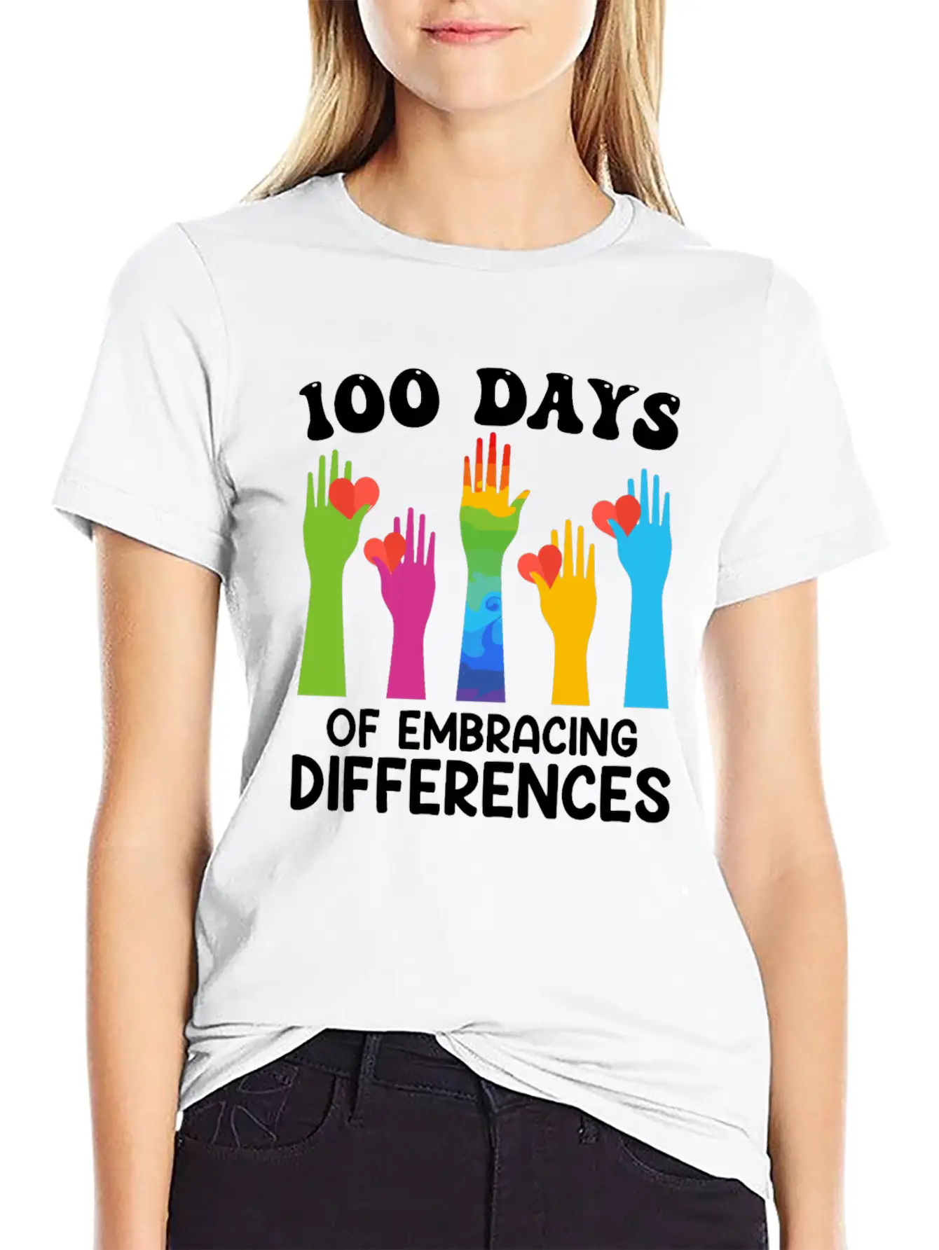 100 Days Of Embracing Differences Soft Cotton Short Sleeve Tee – Unisex Wardrobe Staple