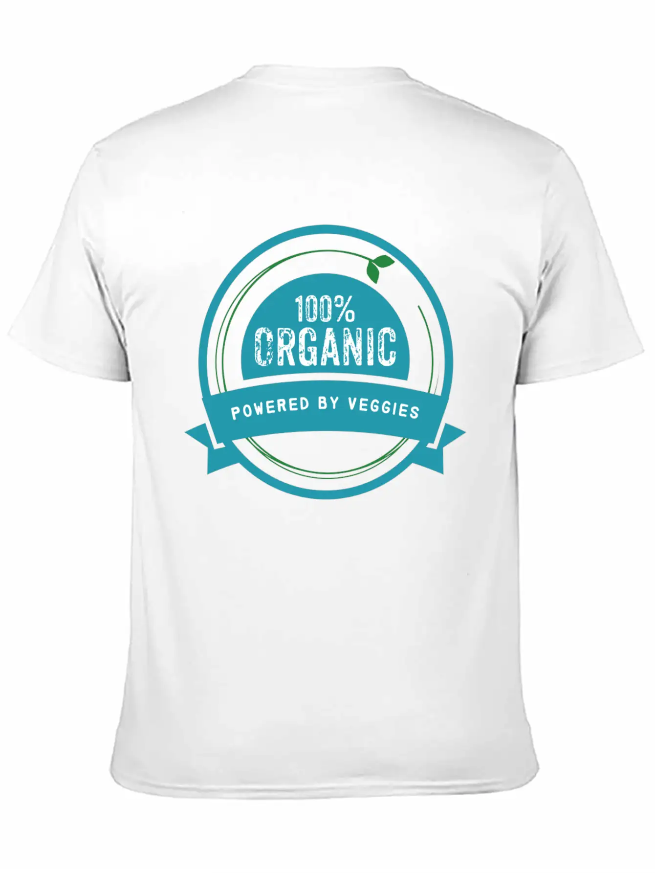 100% Organic. Powered By Veggies. Modern Fit Casual T-Shirt – Clean And Versatile Design
