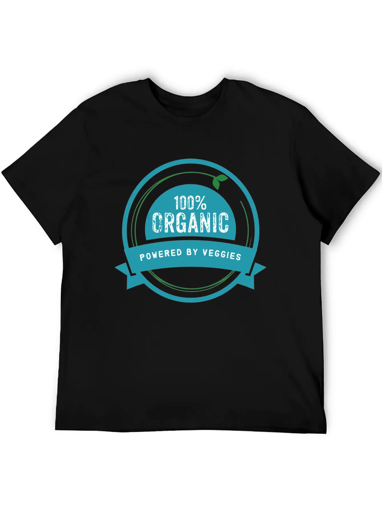 100% Organic. Powered By Veggies. Modern Fit Casual T-Shirt – Clean And Versatile Design
