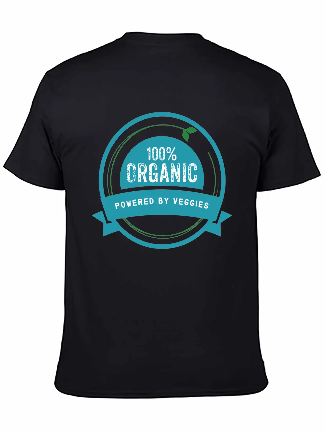 100% Organic. Powered By Veggies. Modern Fit Casual T-Shirt – Clean And Versatile Design