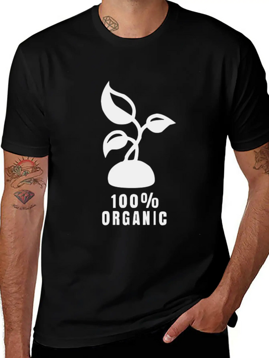 100% Organic Stylish Everyday T-Shirt – Unisex Basic Cotton Tee