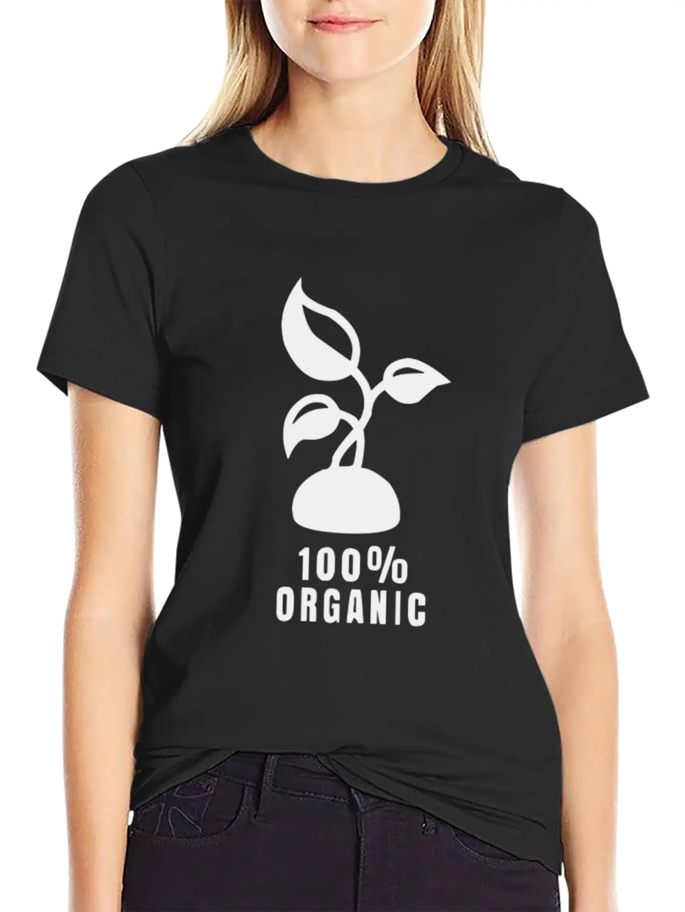 100% Organic Stylish Everyday T-Shirt – Unisex Basic Cotton Tee