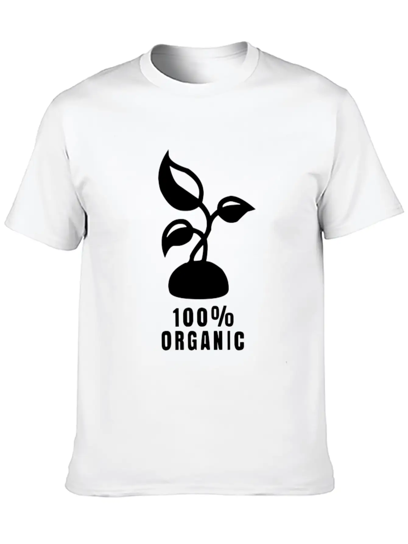 100% Organic Stylish Everyday T-Shirt – Unisex Basic Cotton Tee
