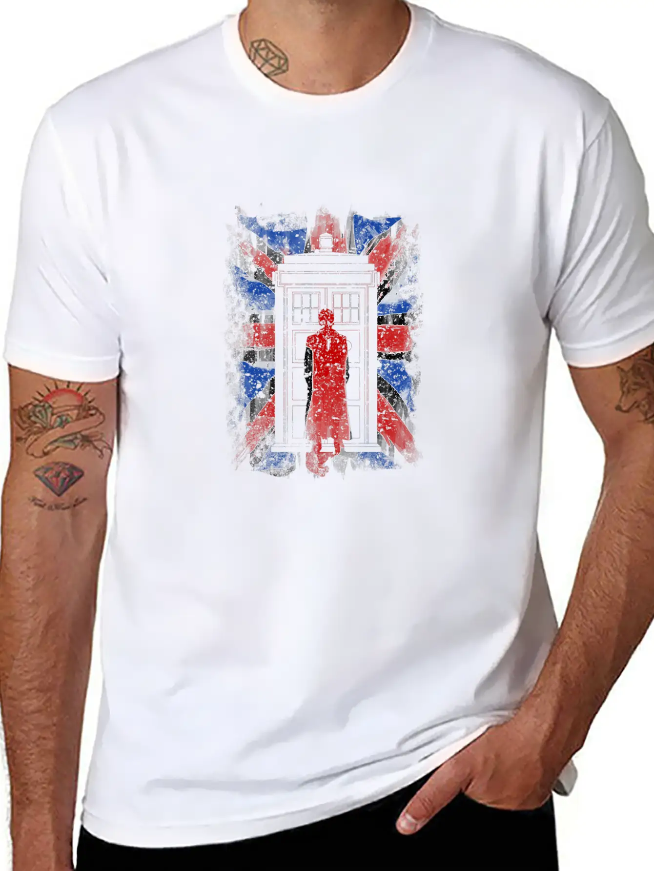 10Th United Kingdom Flag Essential Cotton Tee For Daily Outfits – Unisex Style