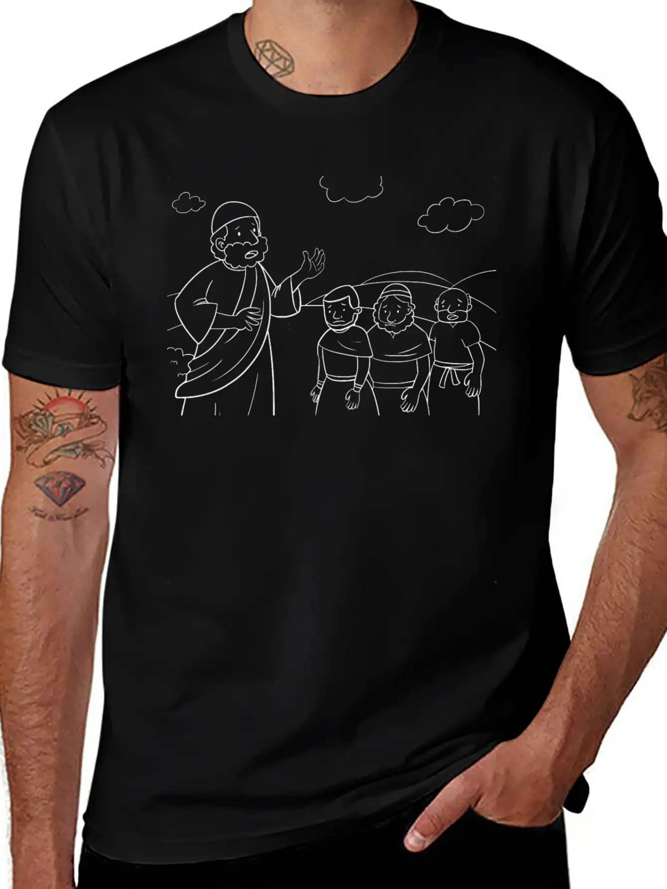 12 Numbers 14:3545 02 Lightweight Cotton T-Shirt – Daily Comfort Graphic Shirt
