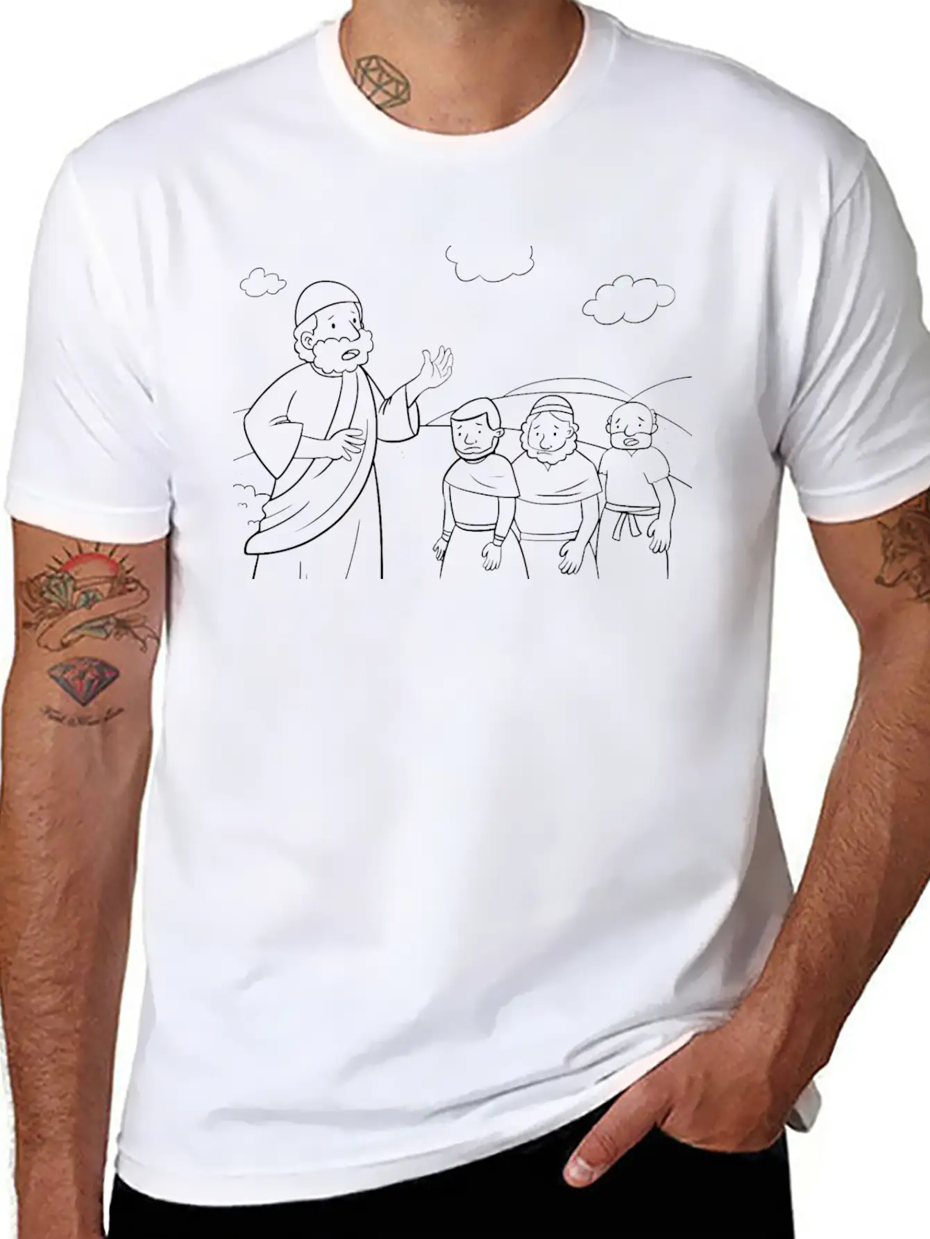 12 Numbers 14:3545 02 Lightweight Cotton T-Shirt – Daily Comfort Graphic Shirt