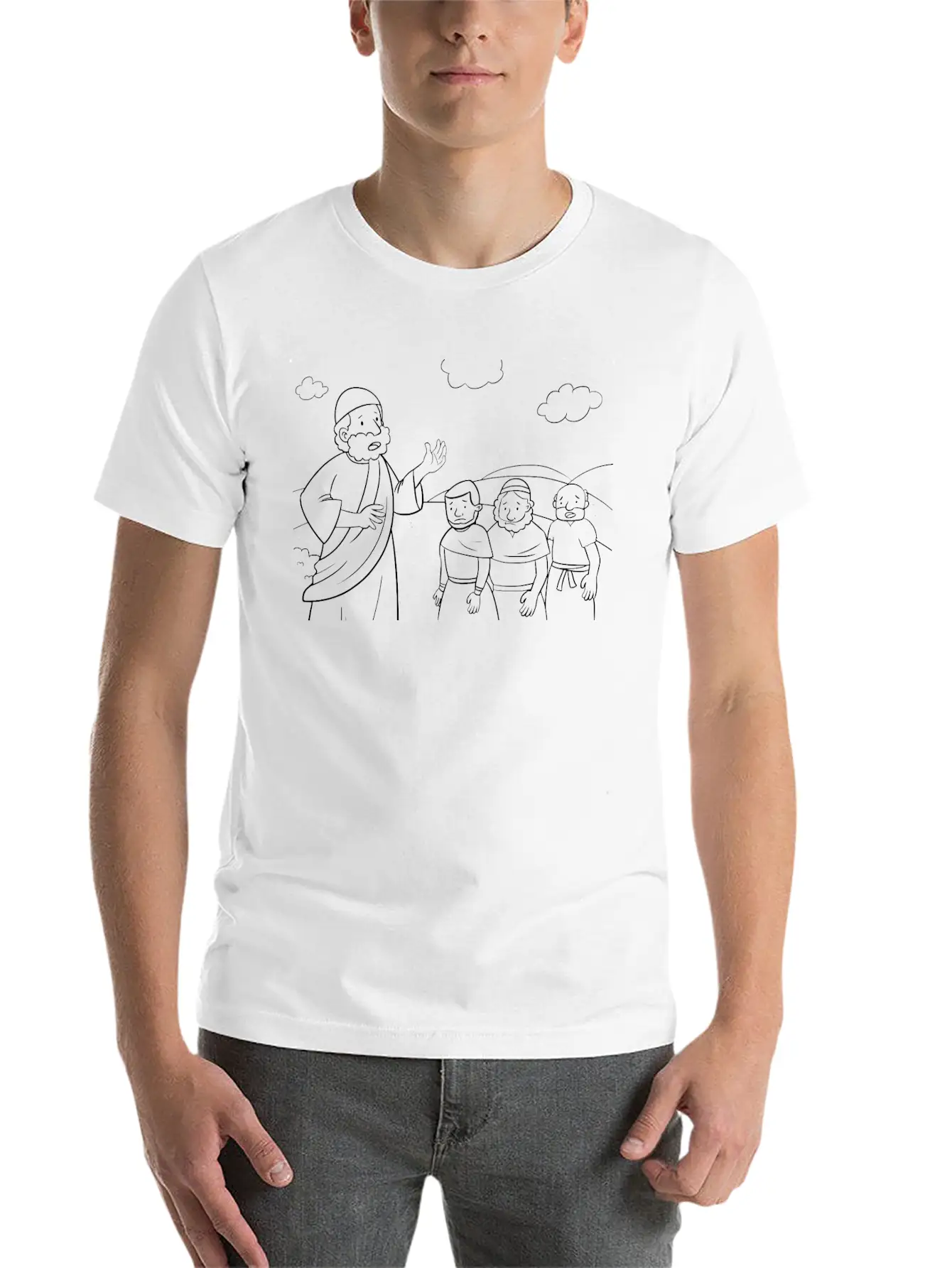 12 Numbers 14:3545 02 Lightweight Cotton T-Shirt – Daily Comfort Graphic Shirt