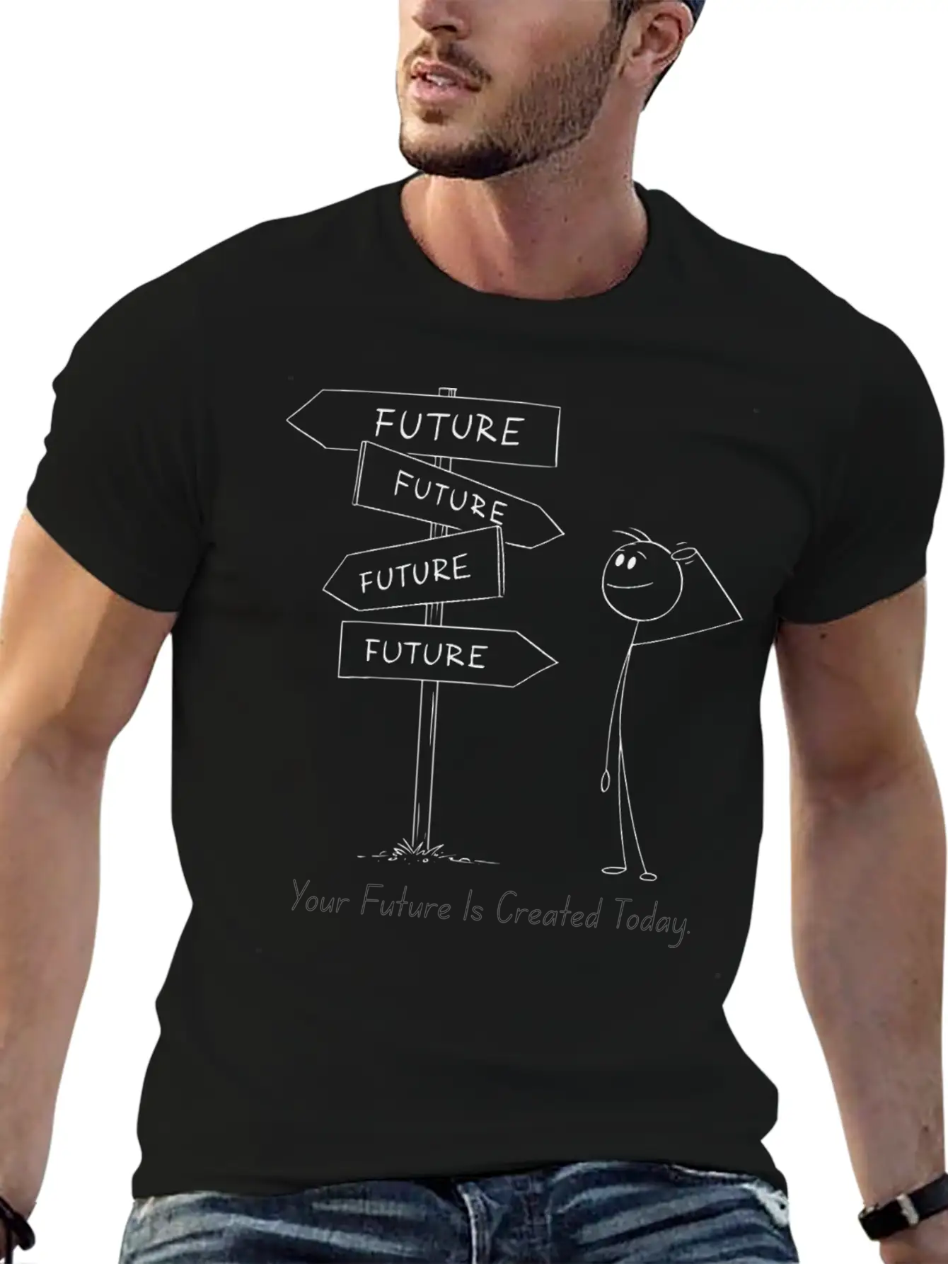 12Your Future Is Created Today – Act Now Tee Essential Cotton Tee For Daily Outfits – Unisex Style