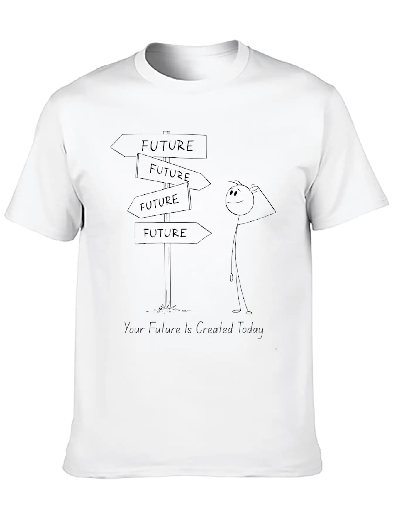 12Your Future Is Created Today – Act Now Tee Essential Cotton Tee For Daily Outfits – Unisex Style