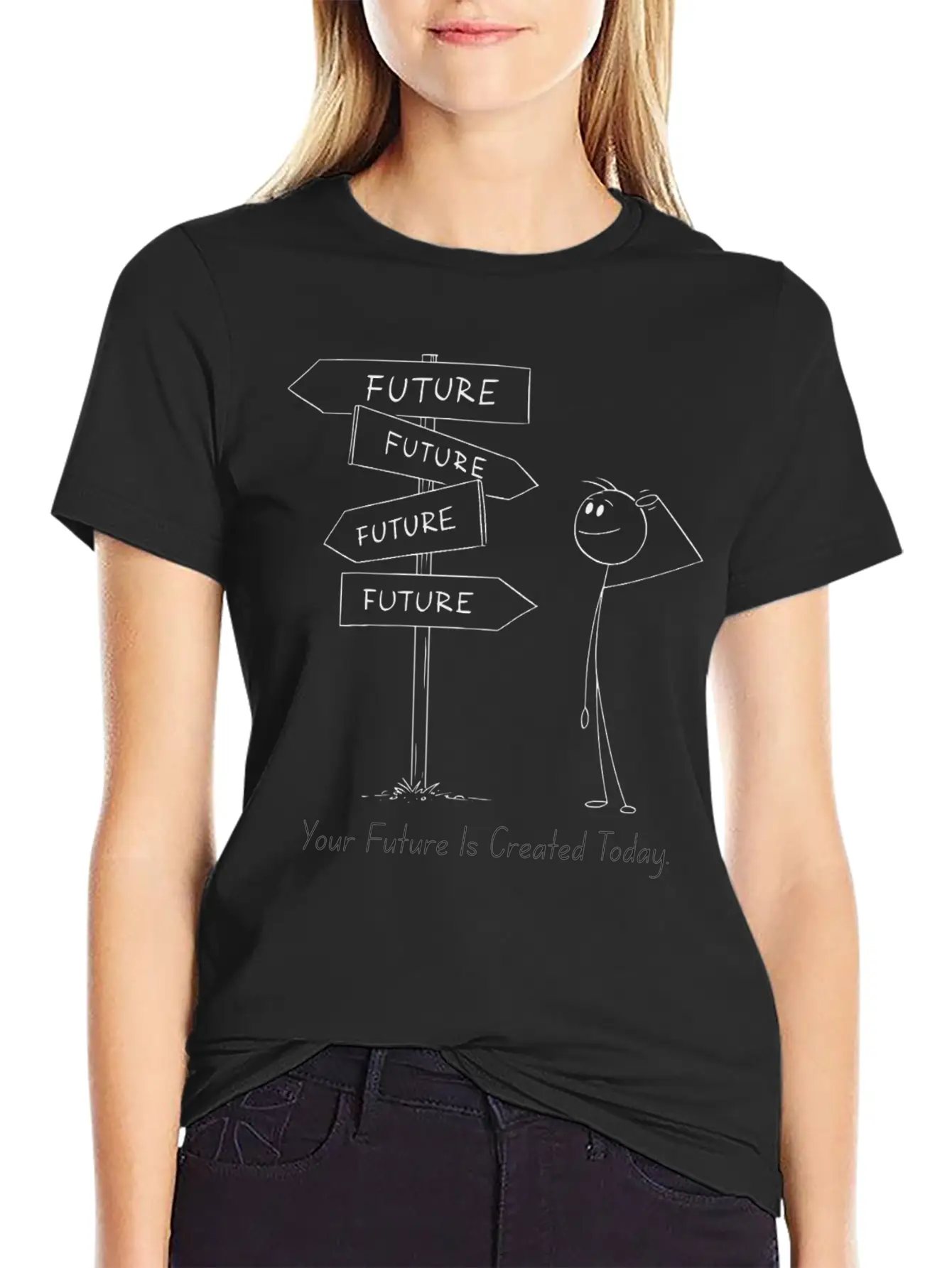 12Your Future Is Created Today – Act Now Tee Essential Cotton Tee For Daily Outfits – Unisex Style