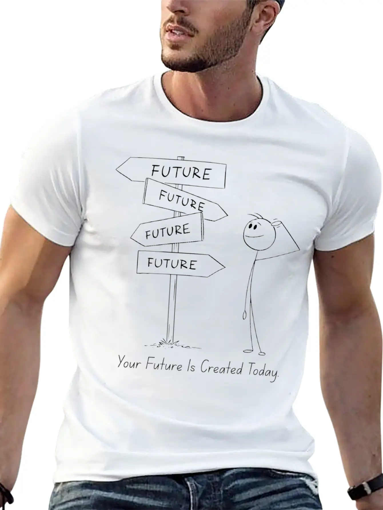 12Your Future Is Created Today – Act Now Tee Essential Cotton Tee For Daily Outfits – Unisex Style