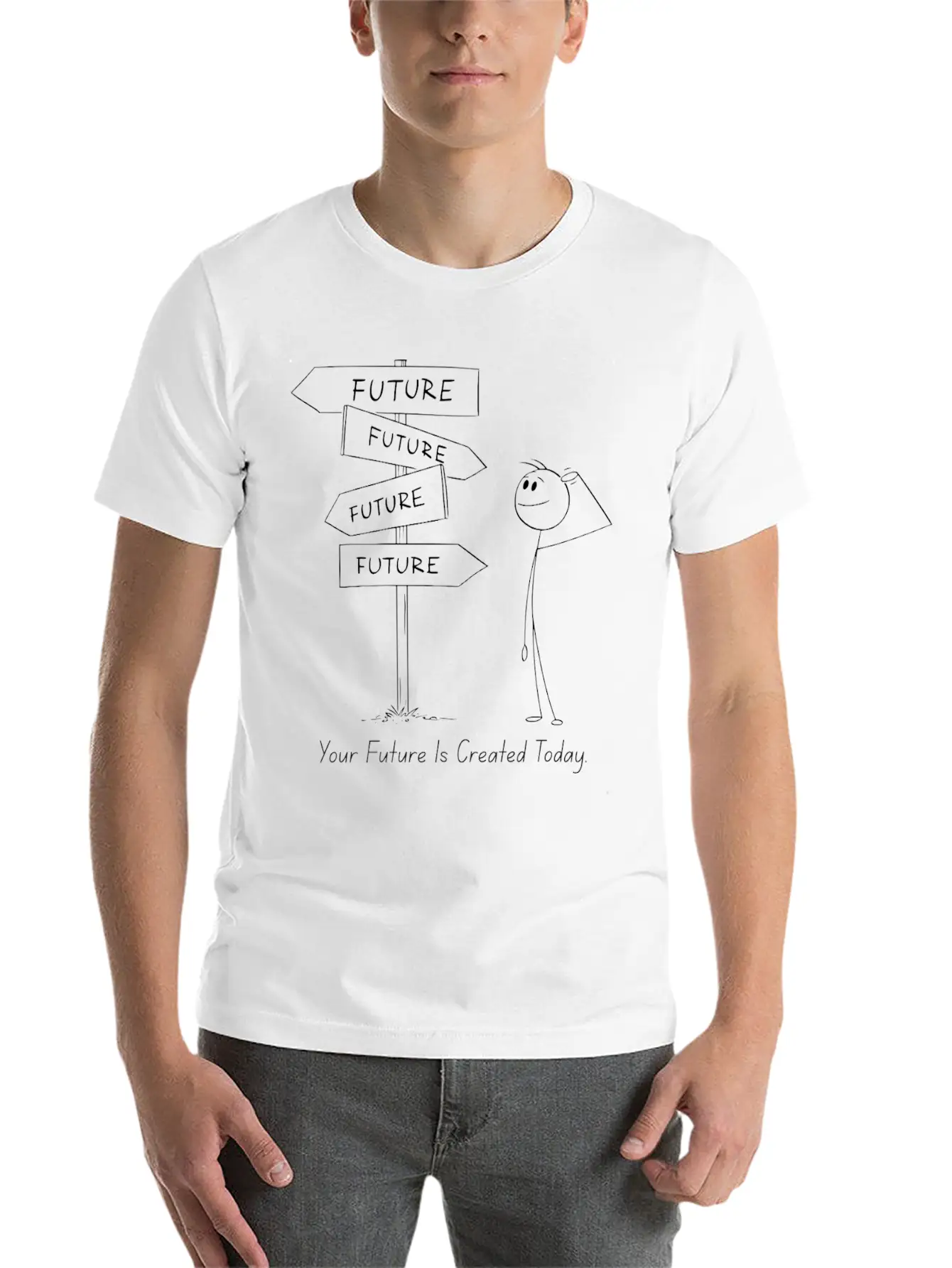 12Your Future Is Created Today – Act Now Tee Essential Cotton Tee For Daily Outfits – Unisex Style