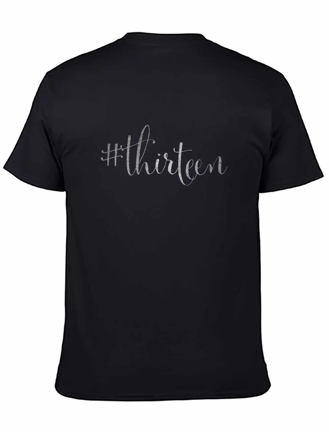 13th Birthday Silver #thirteen Hashtag Official Lightweight Cotton T-Shirt – Daily Comfort Graphic Shirt