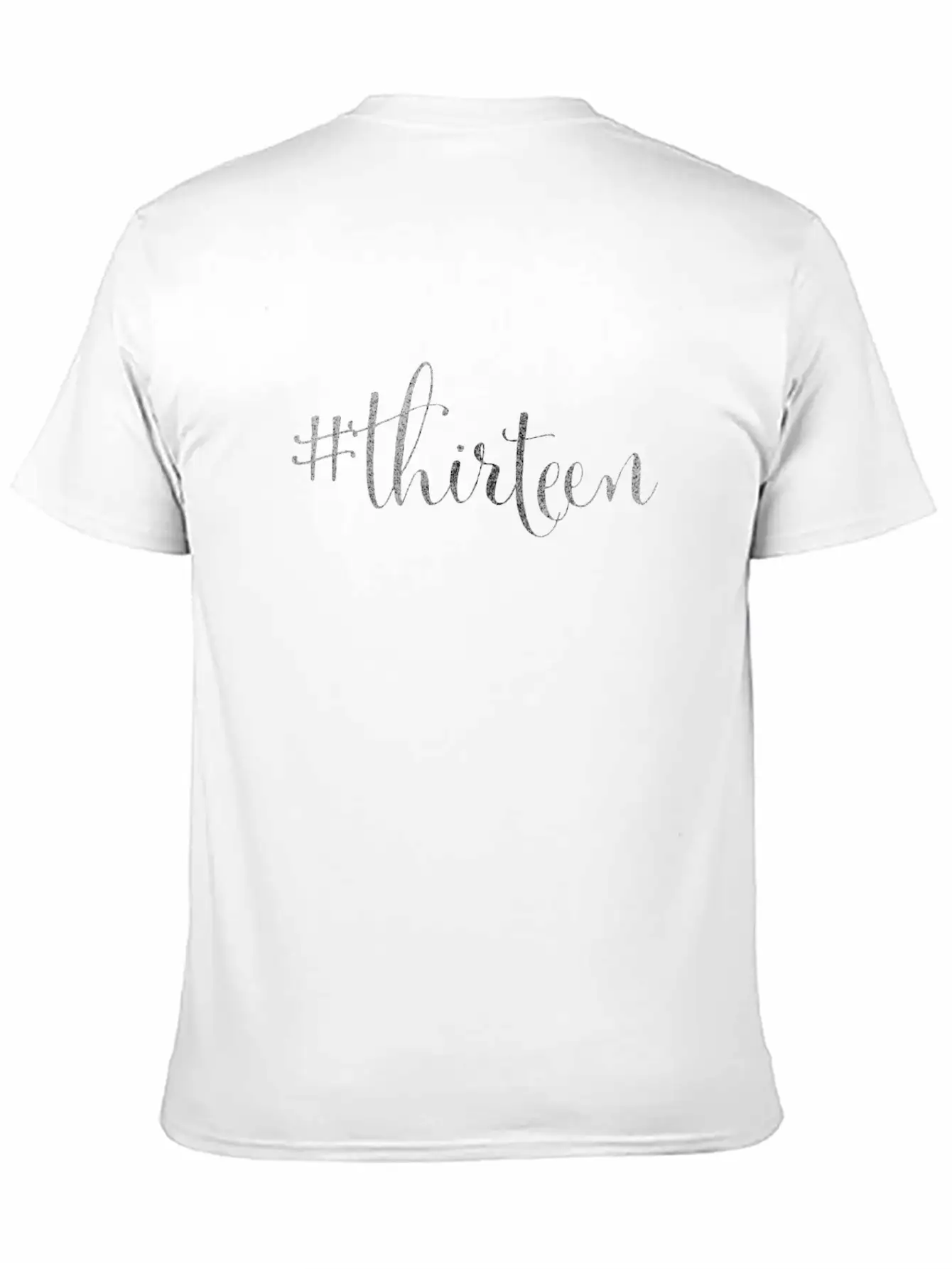13th Birthday Silver #thirteen Hashtag Official Lightweight Cotton T-Shirt – Daily Comfort Graphic Shirt