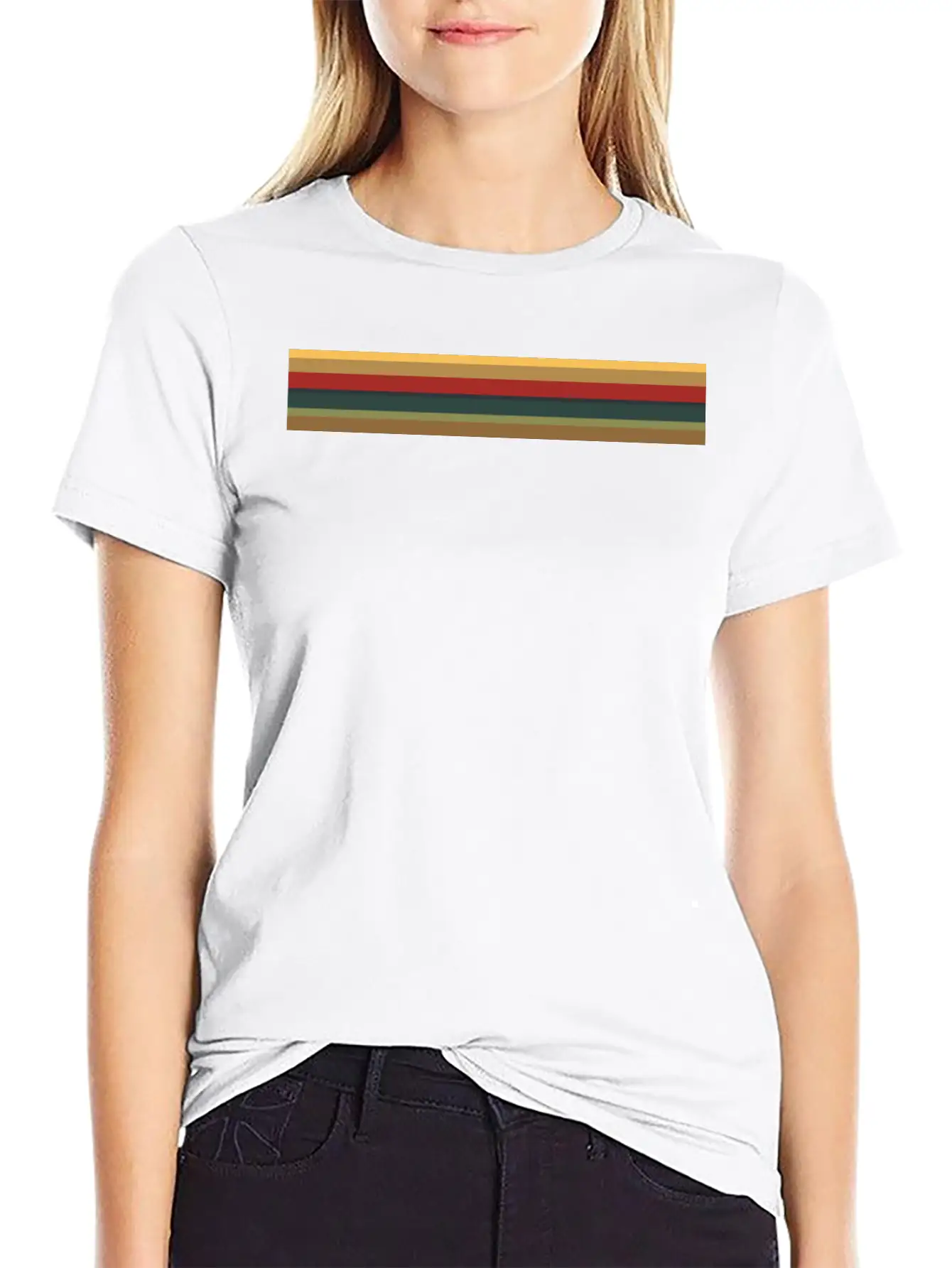 13th Doctor - Vintage Rainbow Lightweight Cotton T-Shirt – Daily Comfort Graphic Shirt