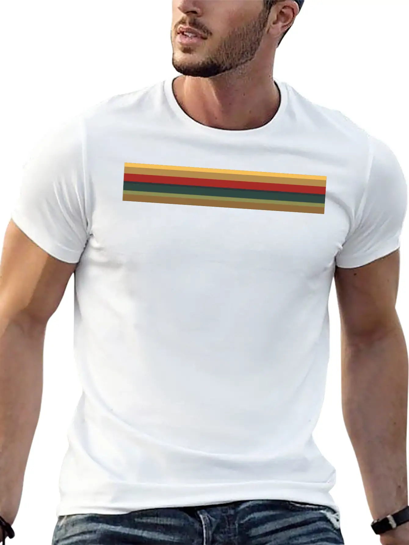 13th Doctor - Vintage Rainbow Lightweight Cotton T-Shirt – Daily Comfort Graphic Shirt