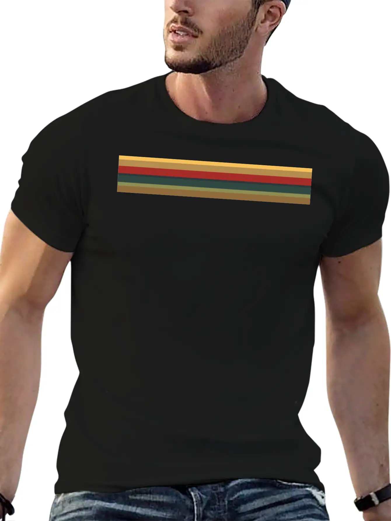 13th Doctor - Vintage Rainbow Lightweight Cotton T-Shirt – Daily Comfort Graphic Shirt