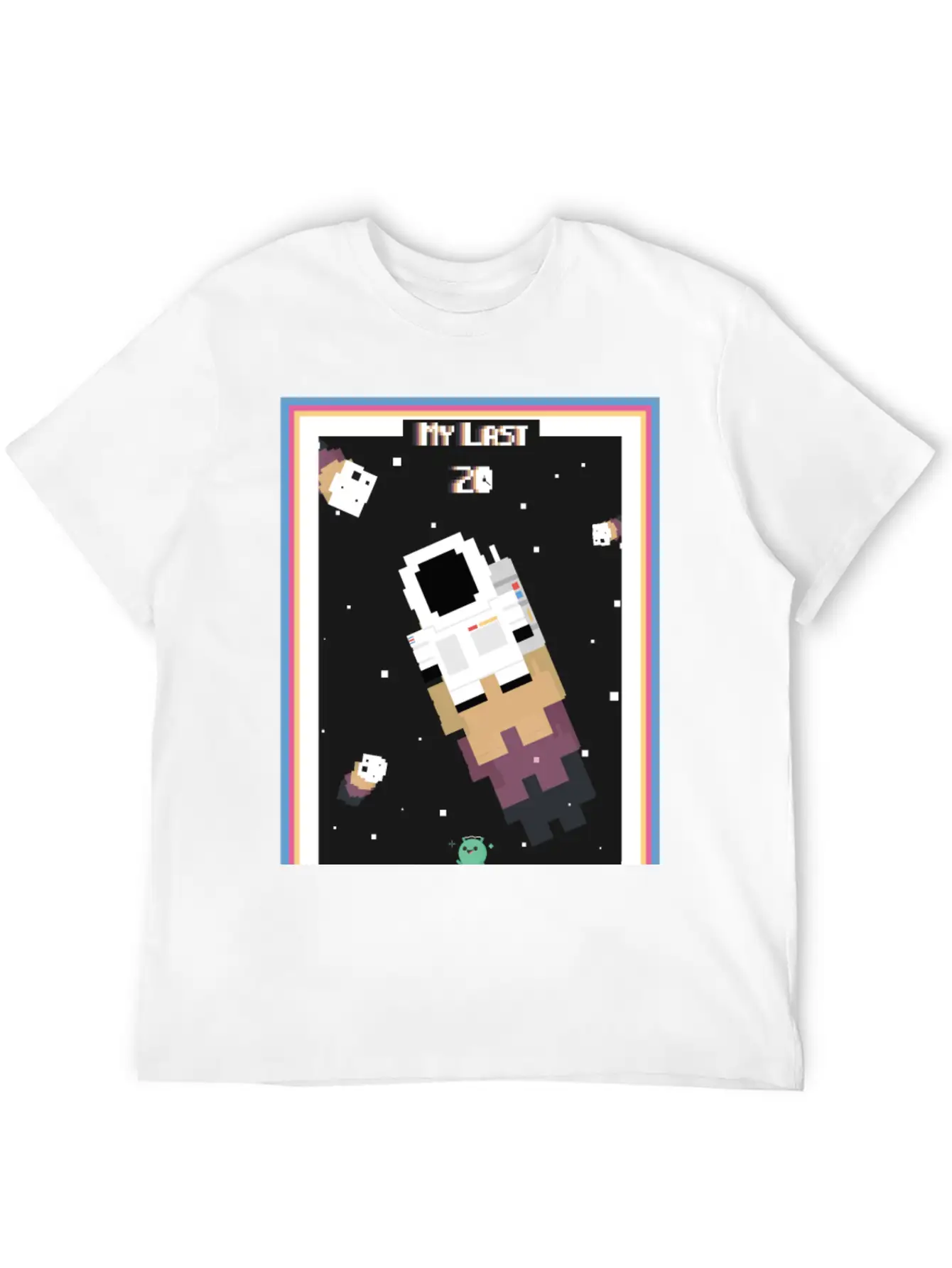 18x24 8-bit Poster | My Last 20 Modern Fit Casual T-Shirt – Clean And Versatile Design
