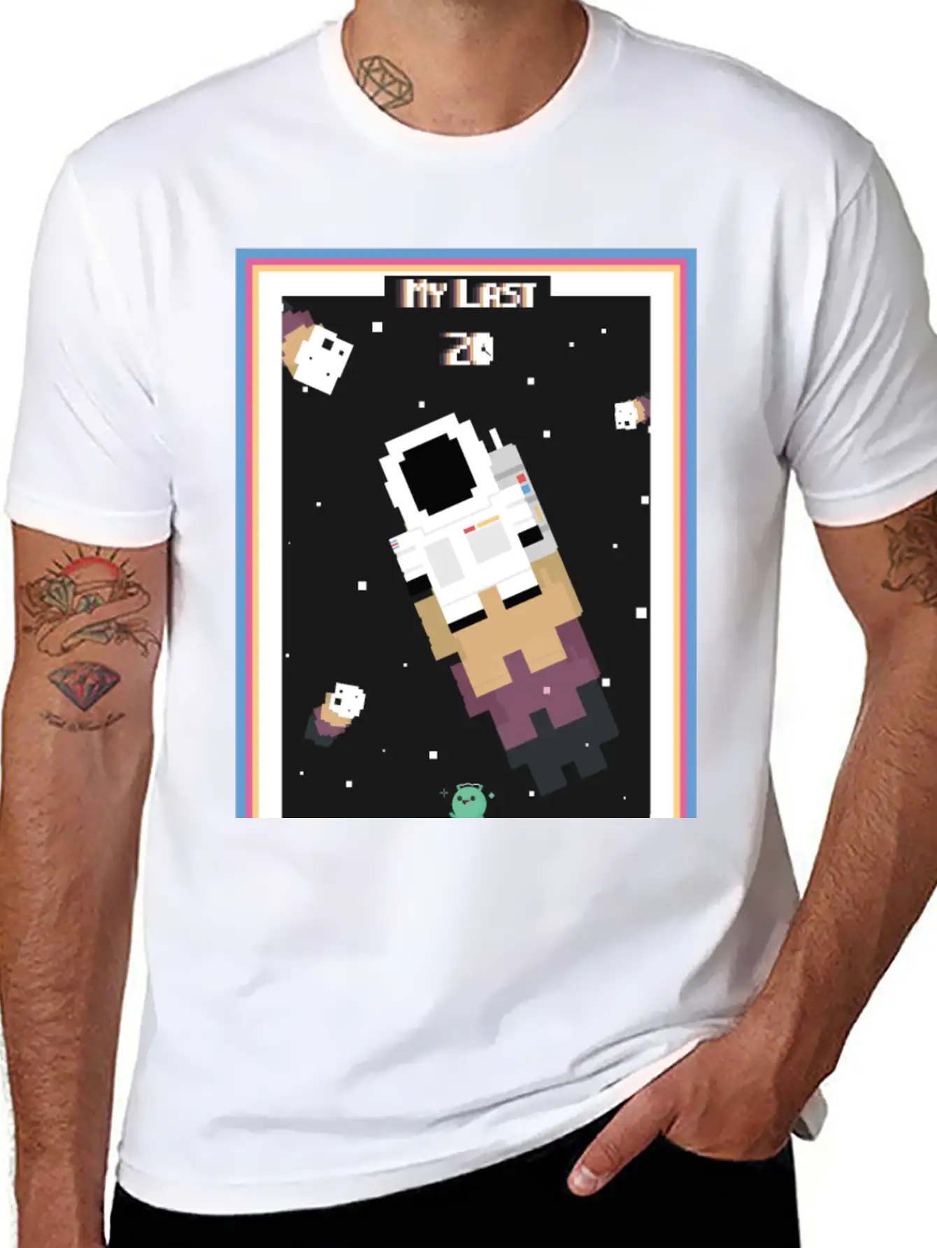 18x24 8-bit Poster | My Last 20 Modern Fit Casual T-Shirt – Clean And Versatile Design