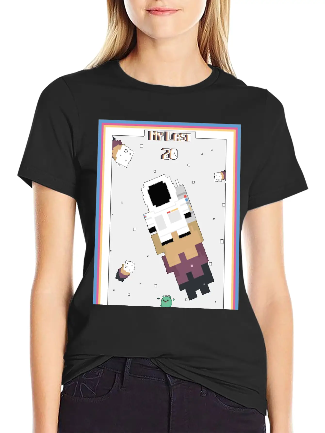 18x24 8-bit Poster | My Last 20 Modern Fit Casual T-Shirt – Clean And Versatile Design