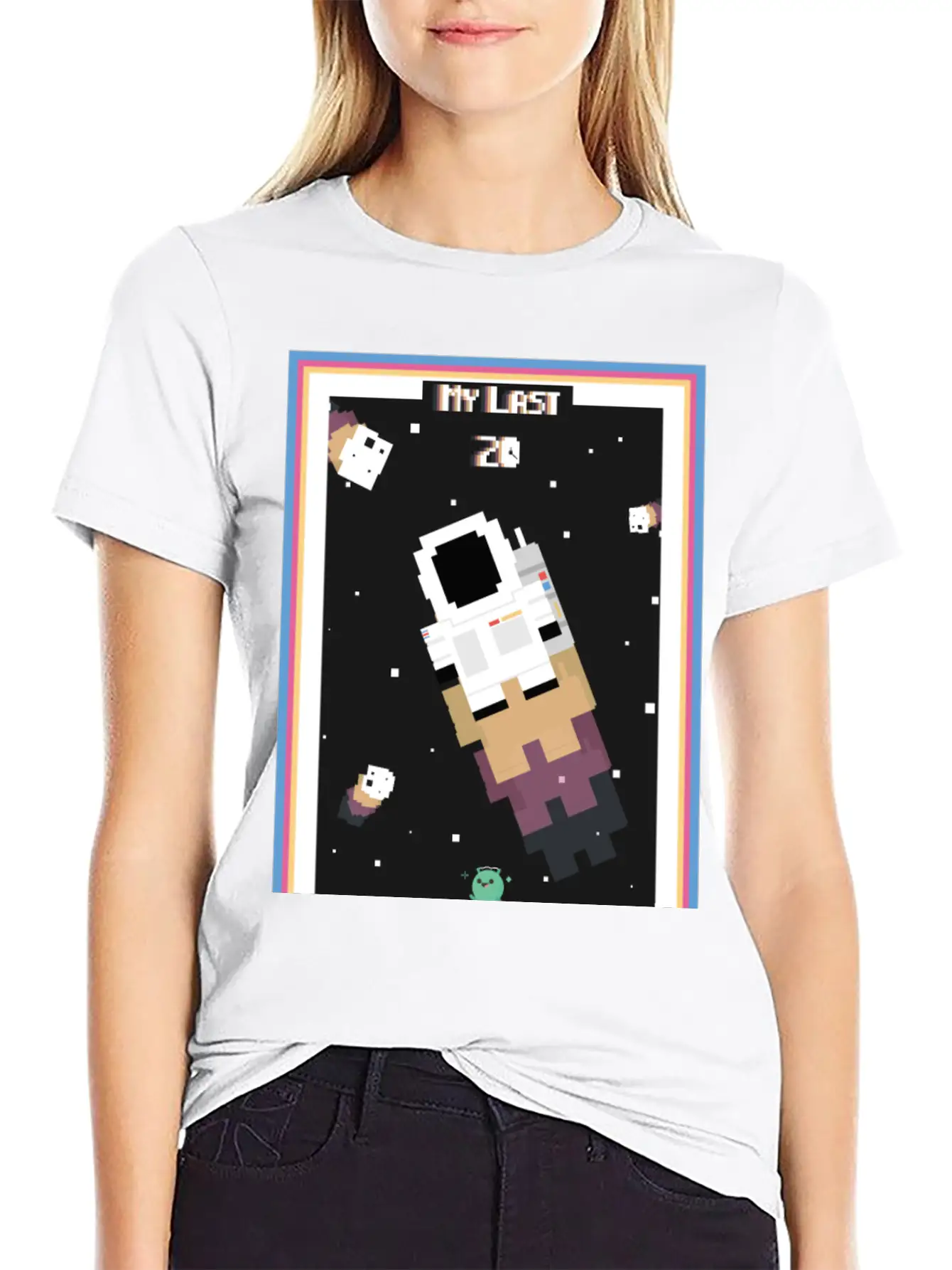 18x24 8-bit Poster | My Last 20 Modern Fit Casual T-Shirt – Clean And Versatile Design