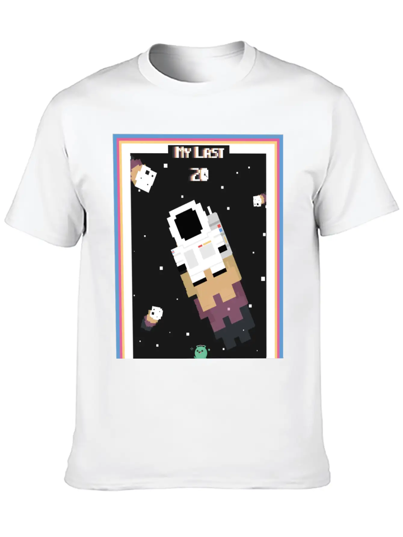18x24 8-bit Poster | My Last 20 Modern Fit Casual T-Shirt – Clean And Versatile Design