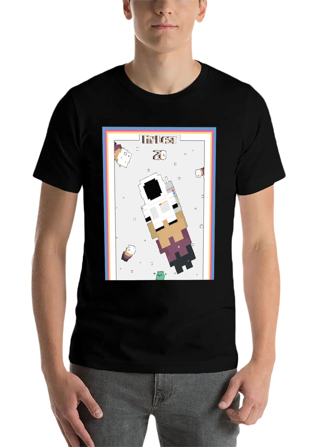18x24 8-bit Poster | My Last 20 Modern Fit Casual T-Shirt – Clean And Versatile Design