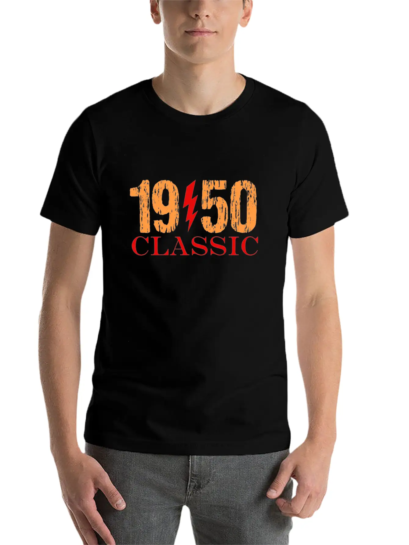 1950 Classic Rock Unisex Casual T-Shirt – Clean Design For Daily Comfort
