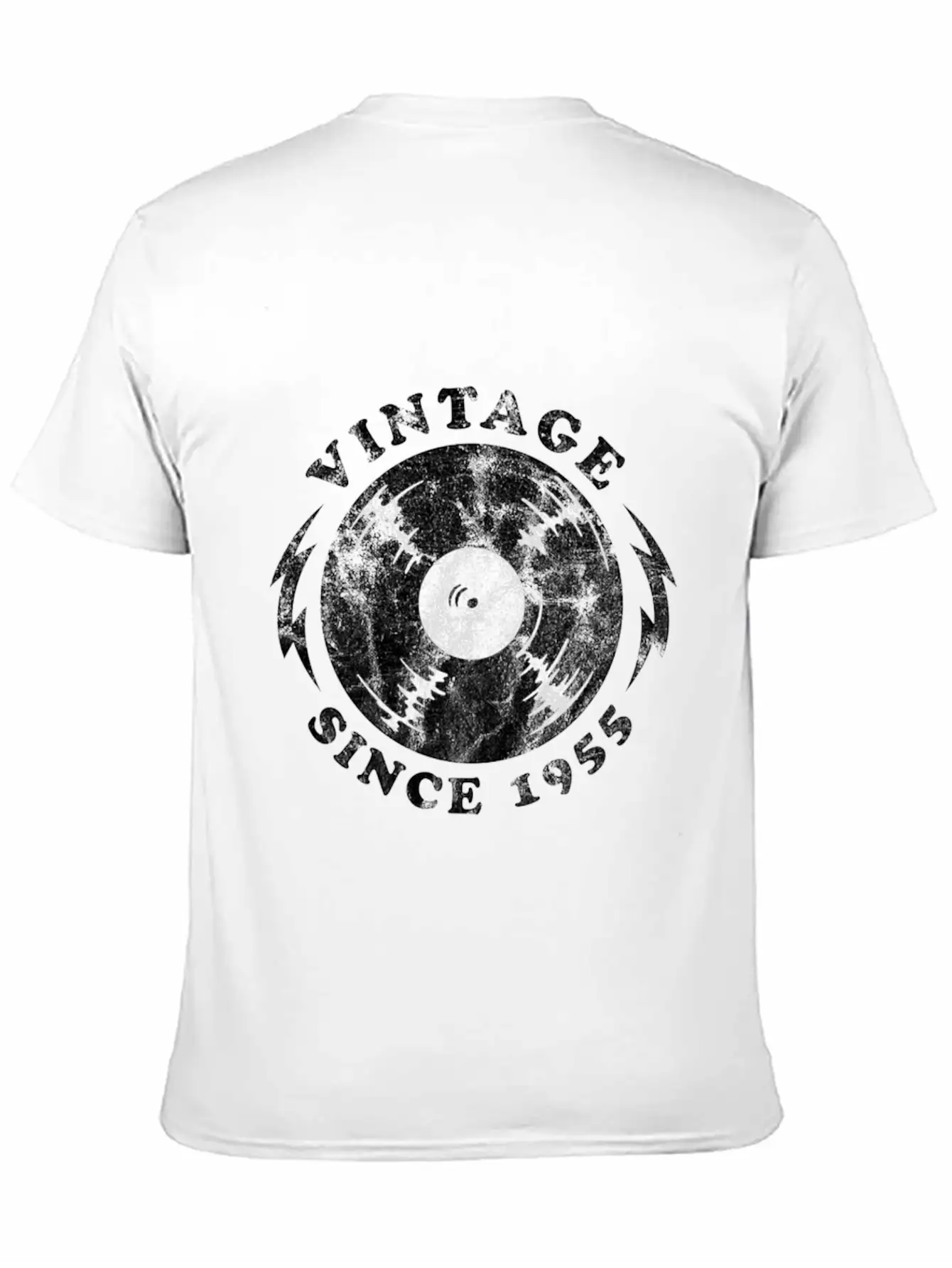 1955 Birthyear Vinyl Vintage 1955 Birthyear Vinyl Lightweight Cotton T-Shirt – Daily Comfort Graphic Shirt