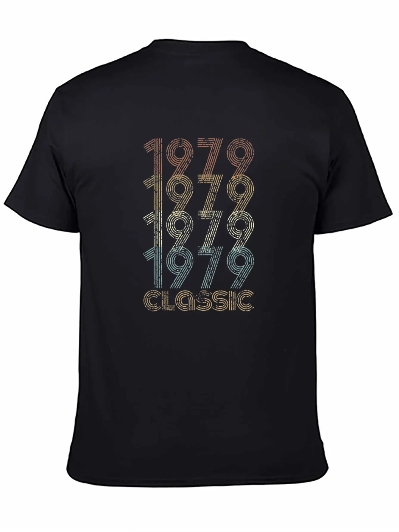 1979 Classic 40th Birthday Distressed Old School Modern Fit Casual T-Shirt – Clean And Versatile Design