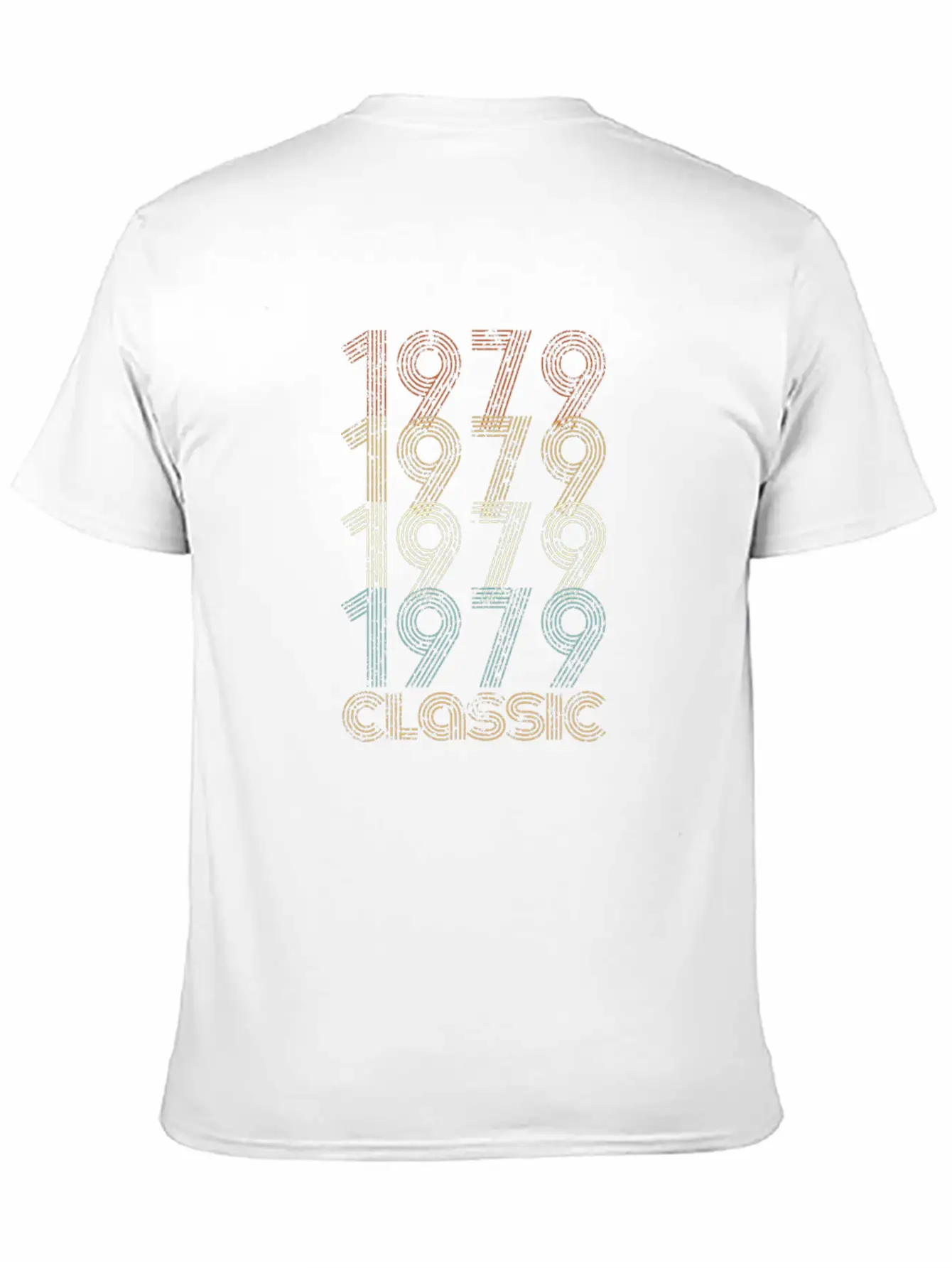 1979 Classic 40th Birthday Distressed Old School Modern Fit Casual T-Shirt – Clean And Versatile Design