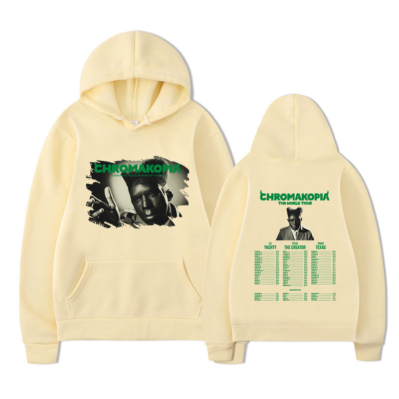 Printed KORN Cartoon Character Unisex Hoodie for Autumn and Winter Fashion Casual Sportswear
