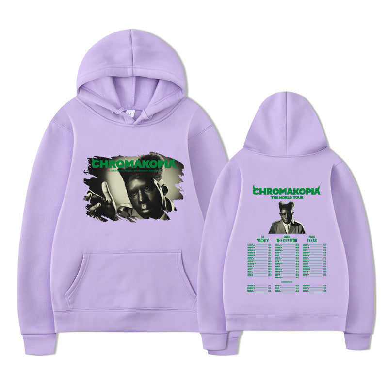 Printed KORN Cartoon Character Unisex Hoodie for Autumn and Winter Fashion Casual Sportswear