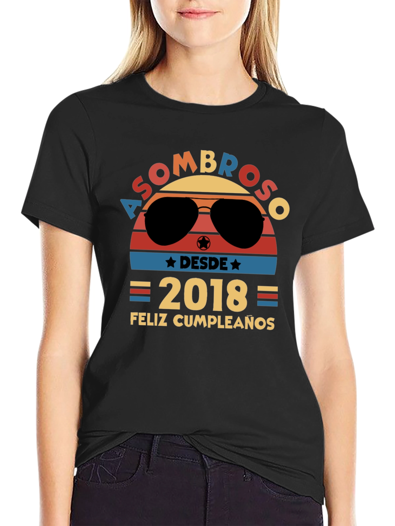 Asombroso Desde 2018 Feliz Cumpleaños Graphic Tee